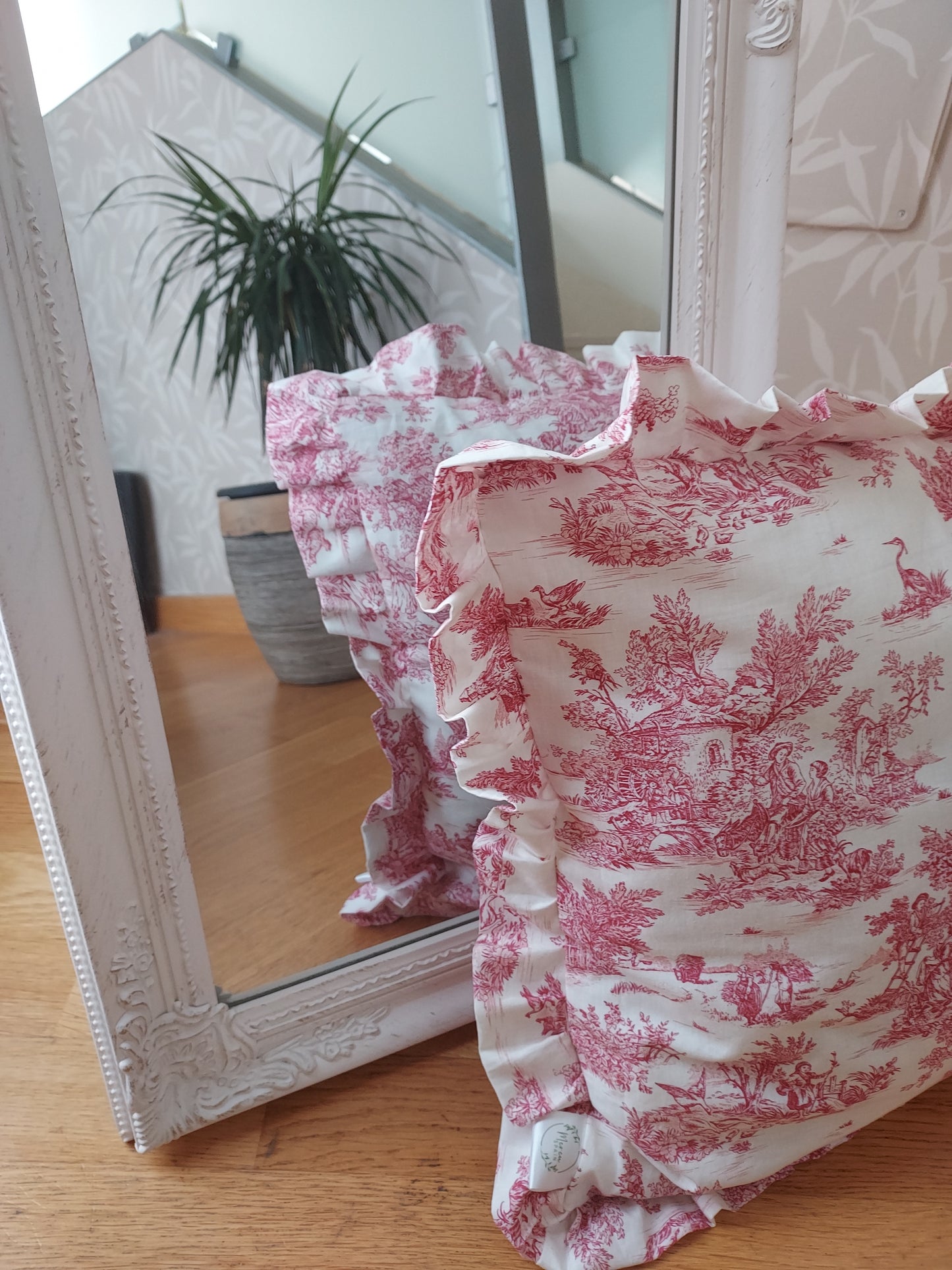 Funda de cojín Toile de Jouy Volante