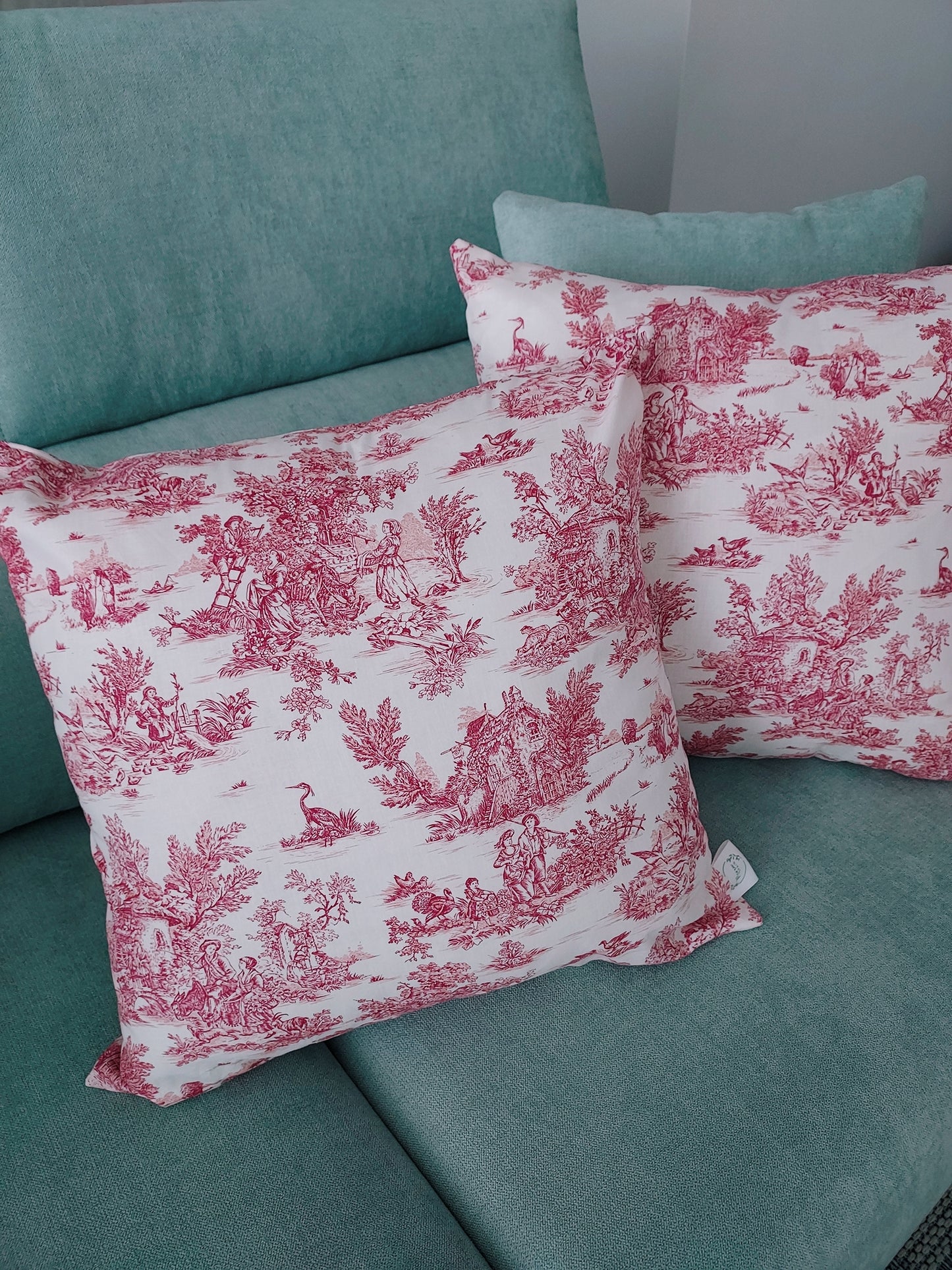 Funda de cojín Toile de Jouy