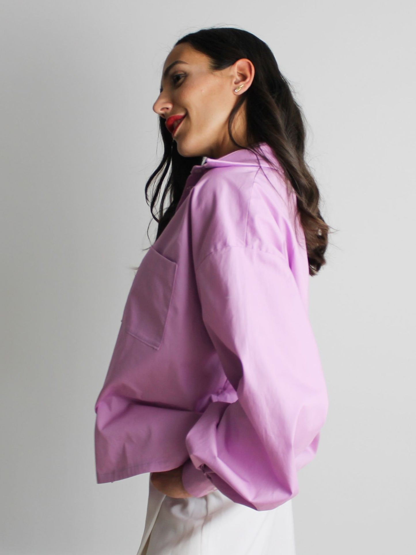 Camisa oversize - Malva