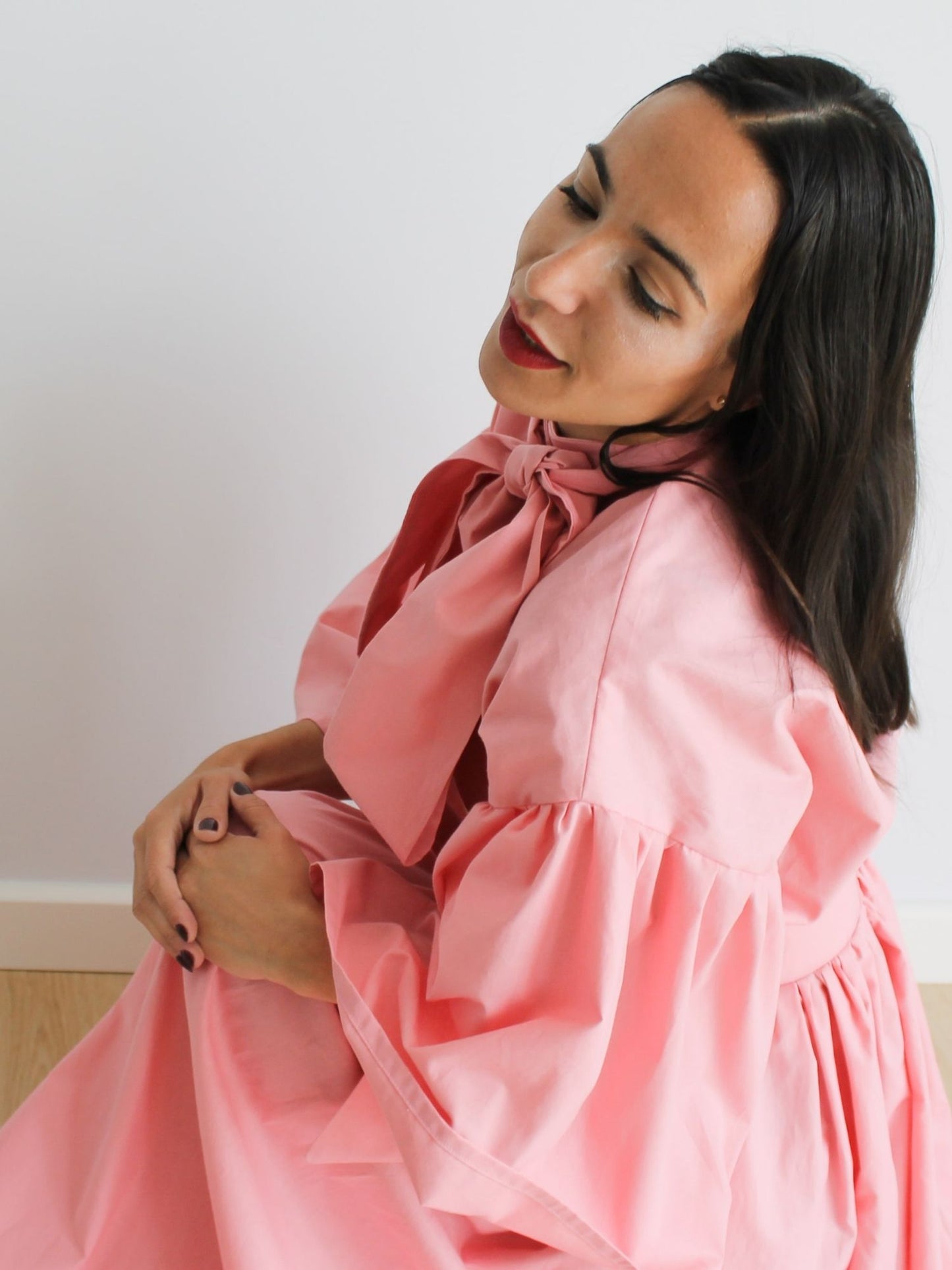Camisa manga volante - Rosa
