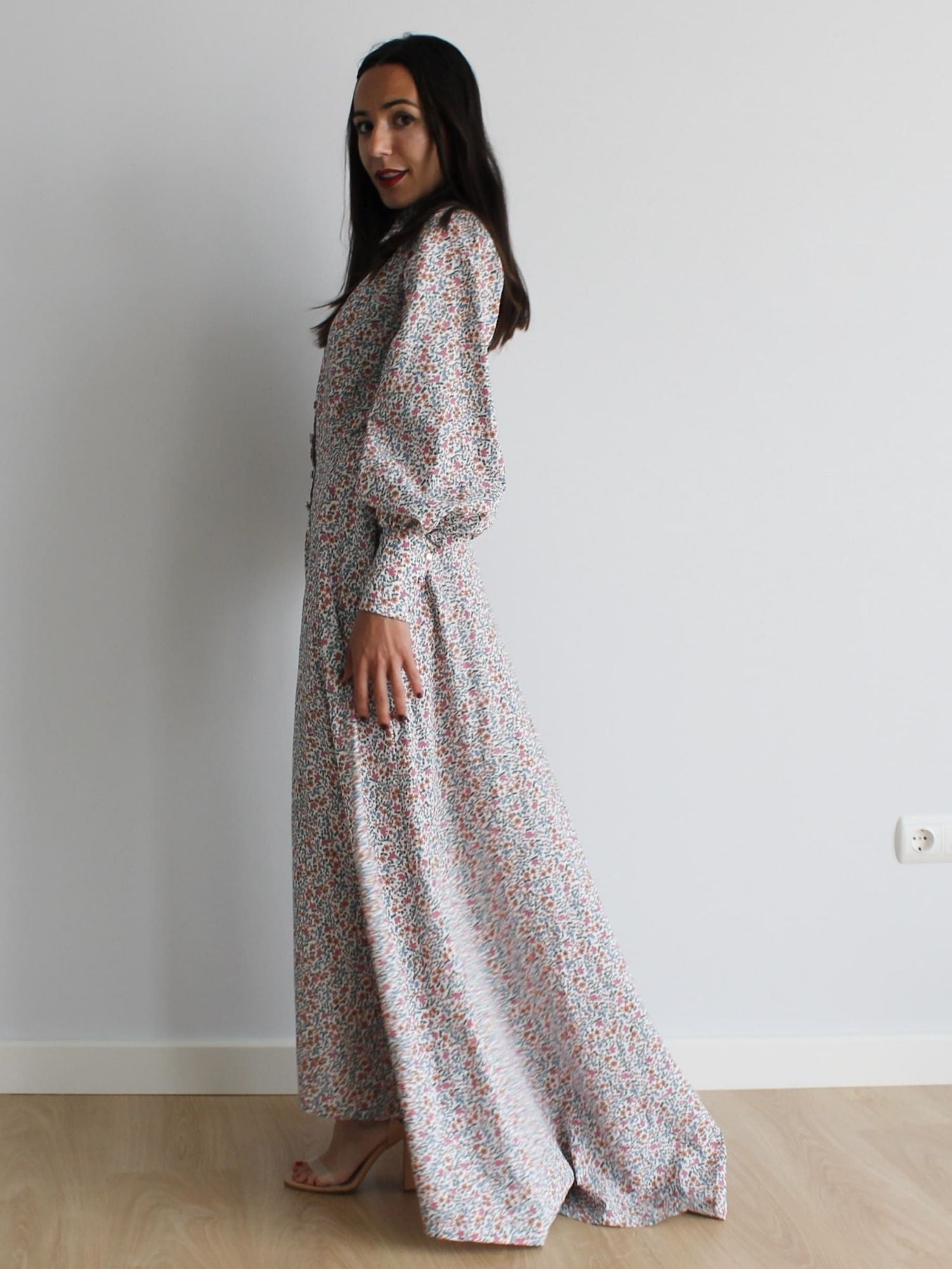 Vestido camisero flores