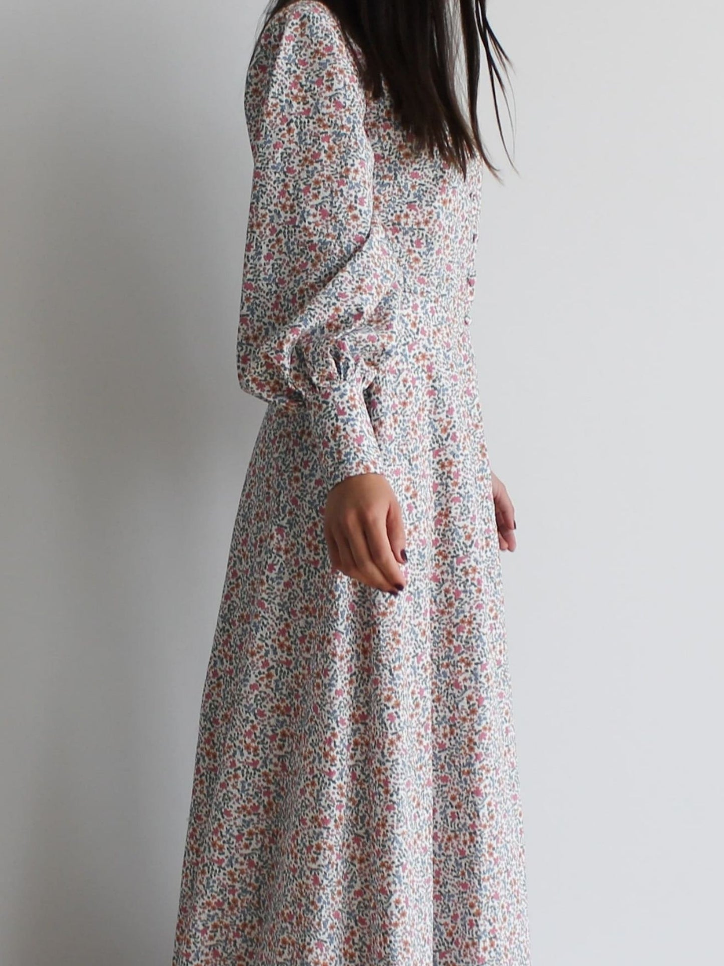 Vestido camisero flores