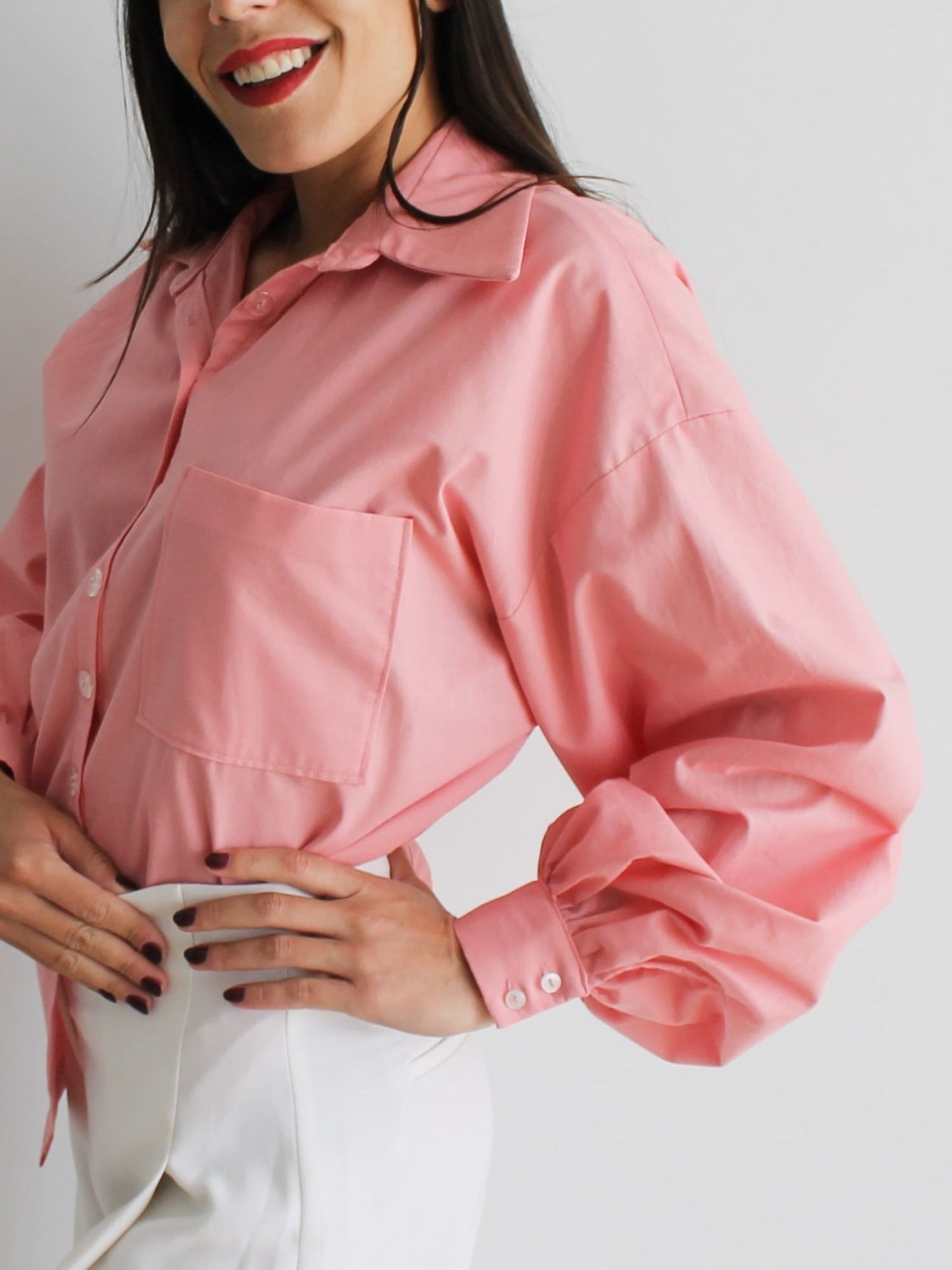 Camisa oversize - Rosa