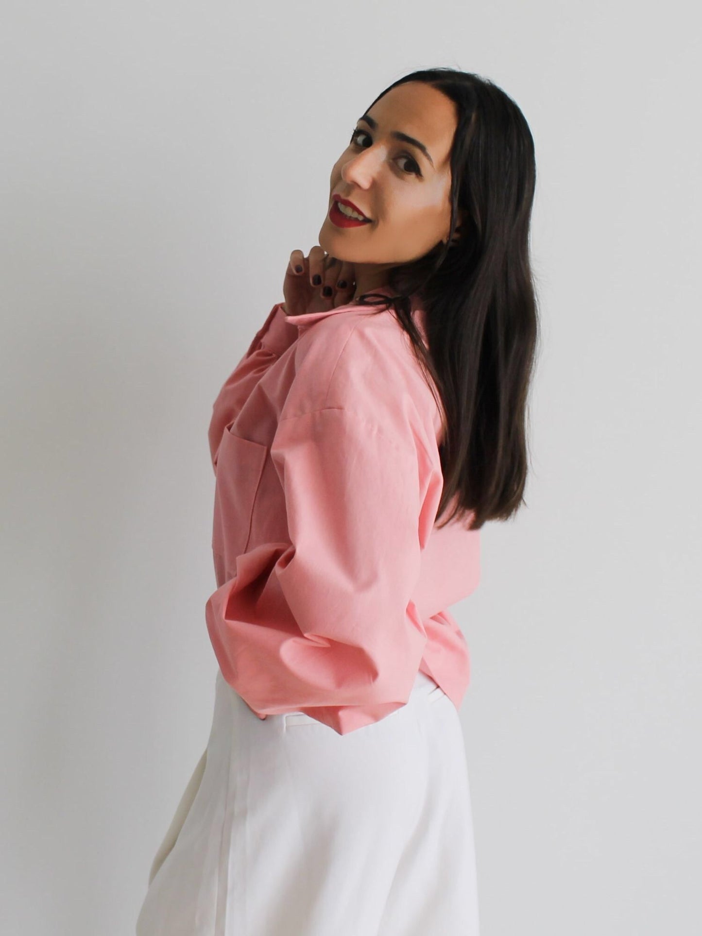 Camisa oversize - Rosa