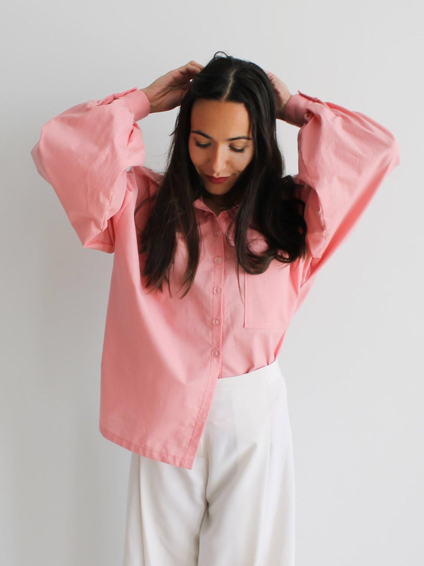 Camisa oversize - Rosa